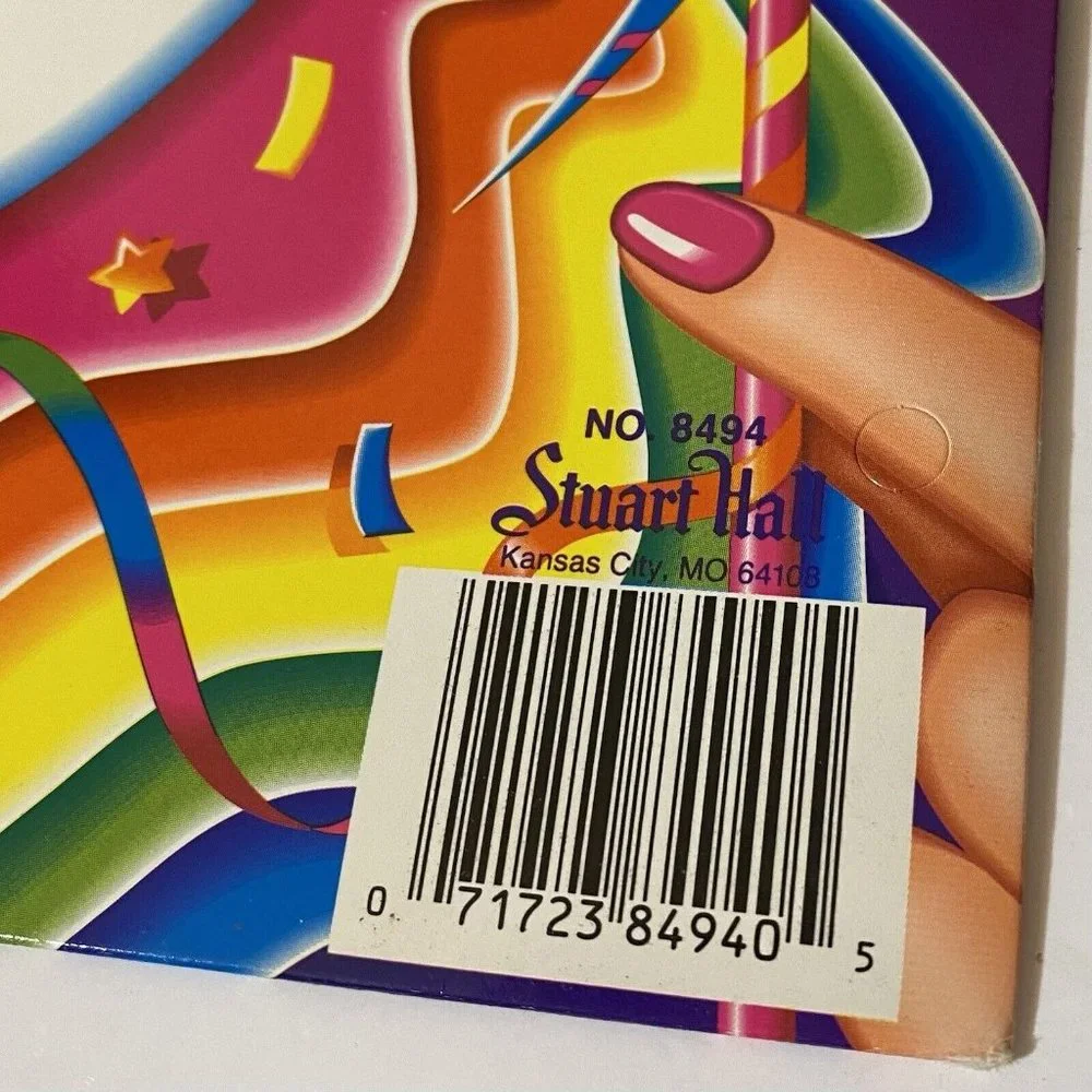 Vintage Lisa Frank Mardi Gras Clown Folder Trends Pocket Portfolio *Unpunched